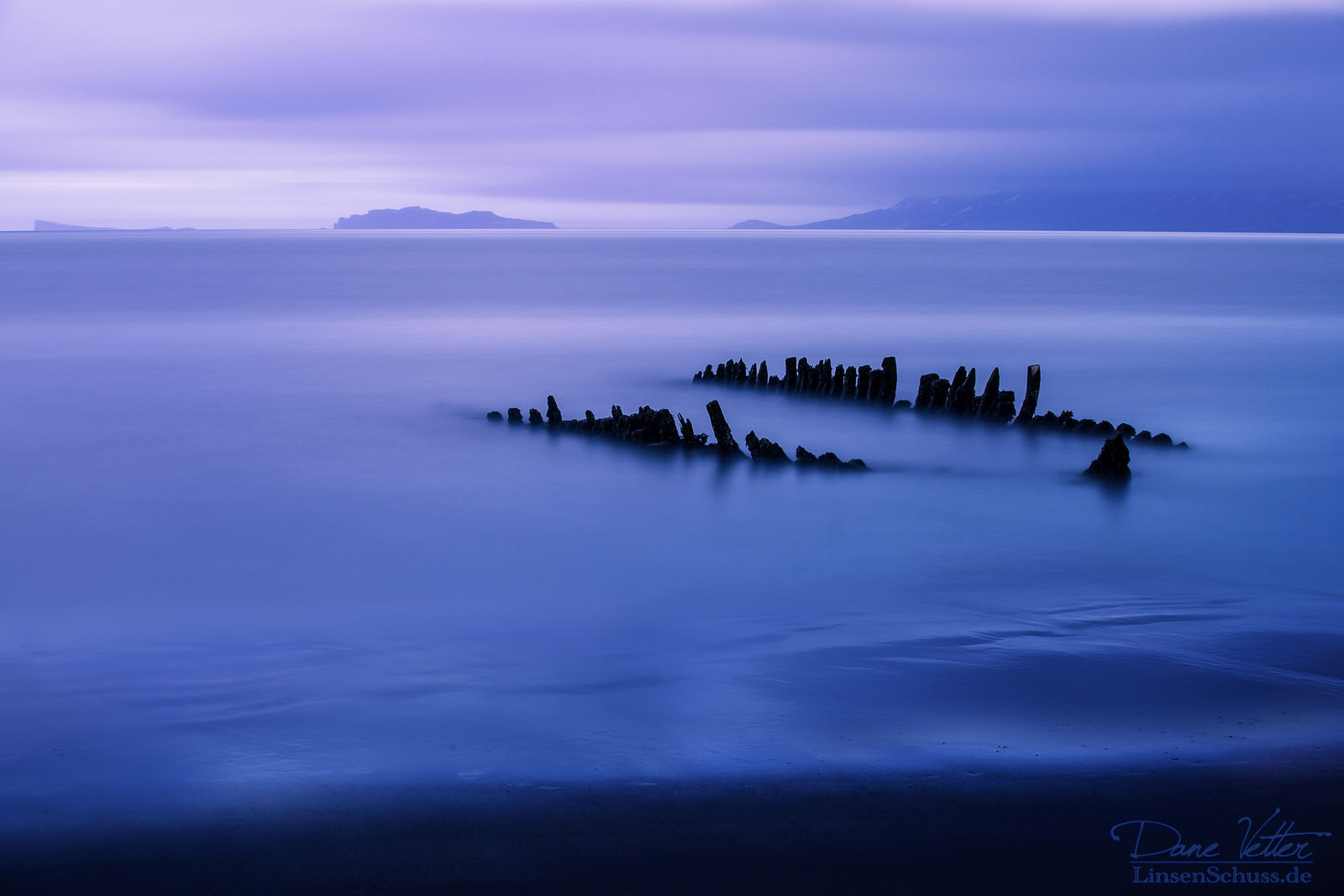 Das Skelett des Bootes